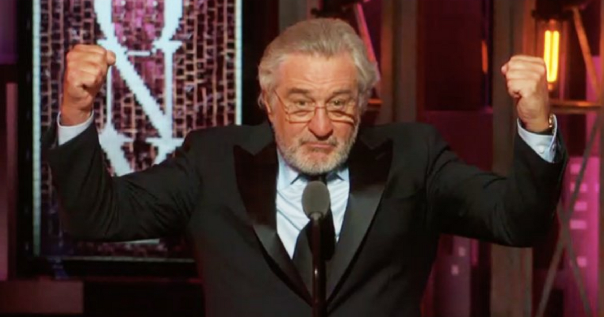 Robert De Niro Gets Standing Ovation After Profanity Laced Tirade