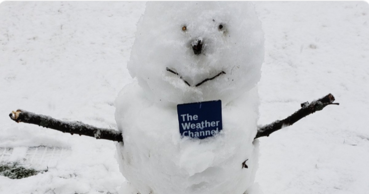 Weather Channel Reporter Slammed for Politically Correct ‘Snowperson’