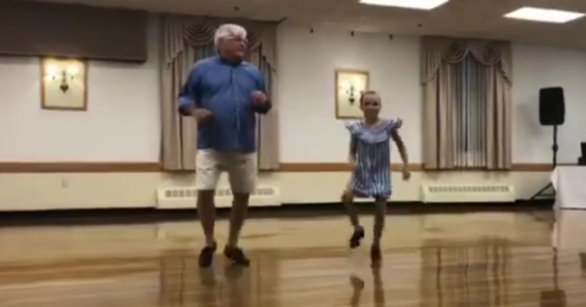 Video Watch Grandpa Tap Dance With Sweet Little Granddaughter