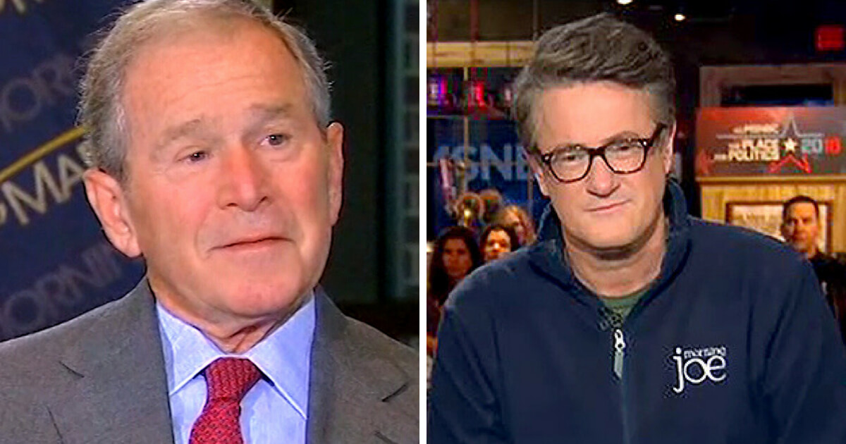 Former President George W. Bush and MSNBC host Joe Scarborough