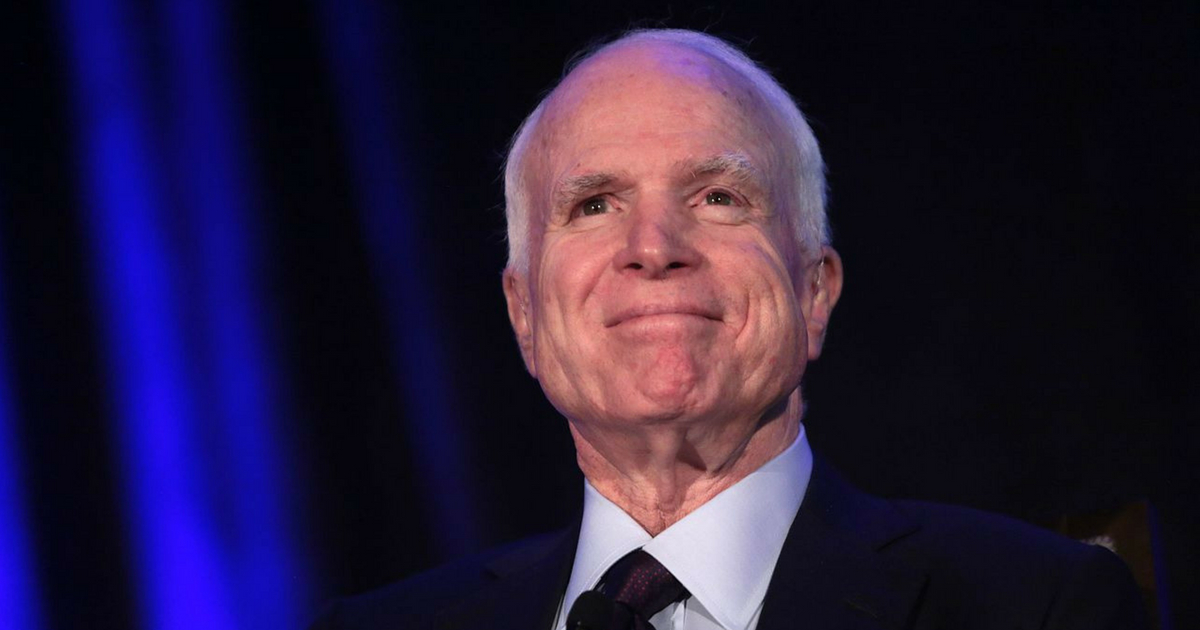 Sen. John McCain speaks at the 2016 Arizona Manufacturing Summit at the Arizona Biltmore in Phoenix, Arizona.