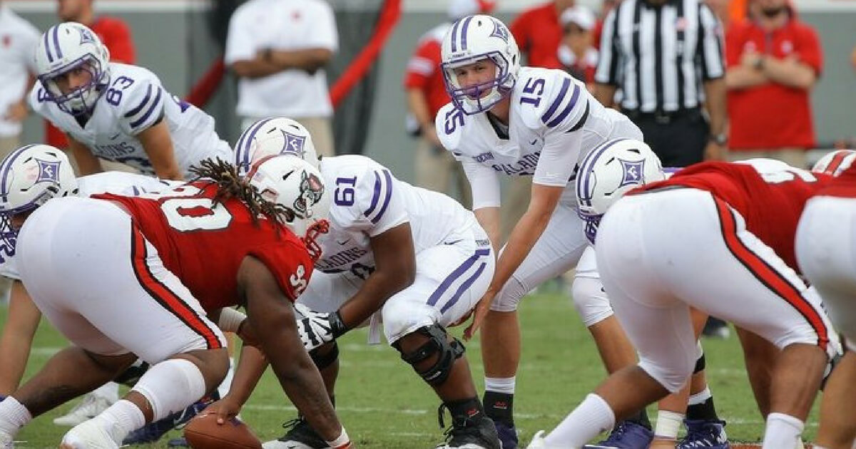 Furman quarterback Harris Roberts.