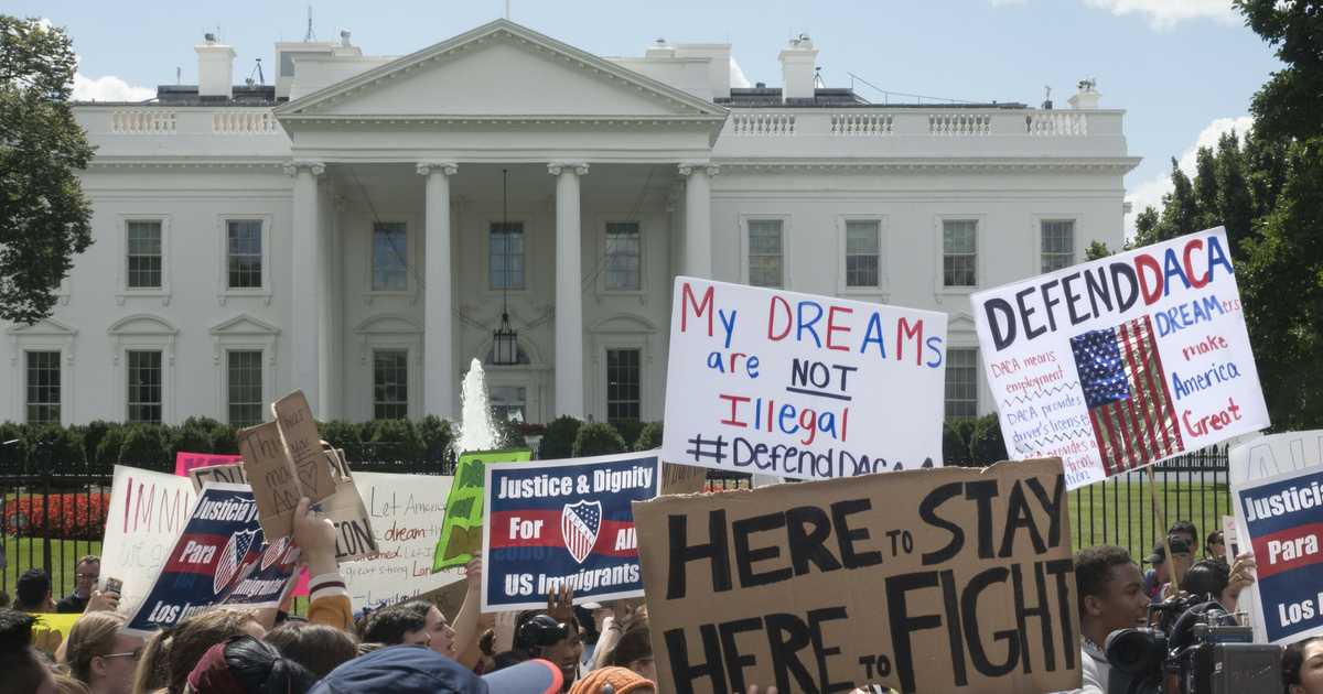 DACA protest outside White House