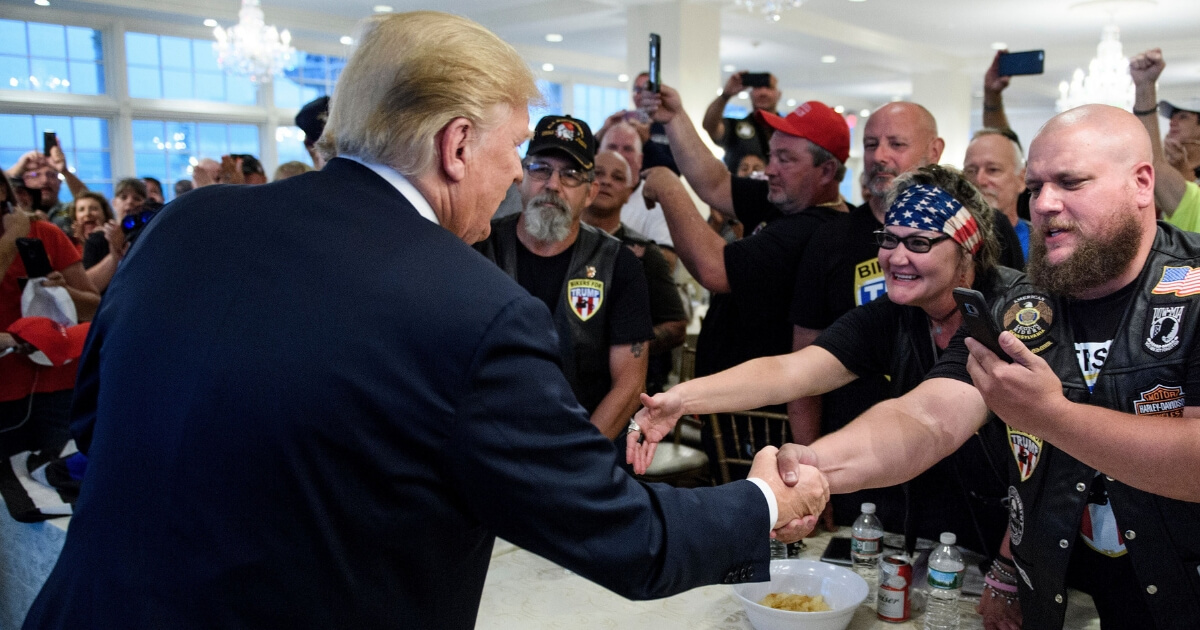 Bikers for Trump event at the Trump National Golf Club August 11, 2018