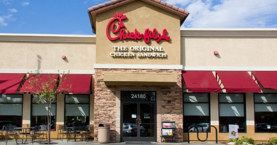 A Chick-fil-A restaurant