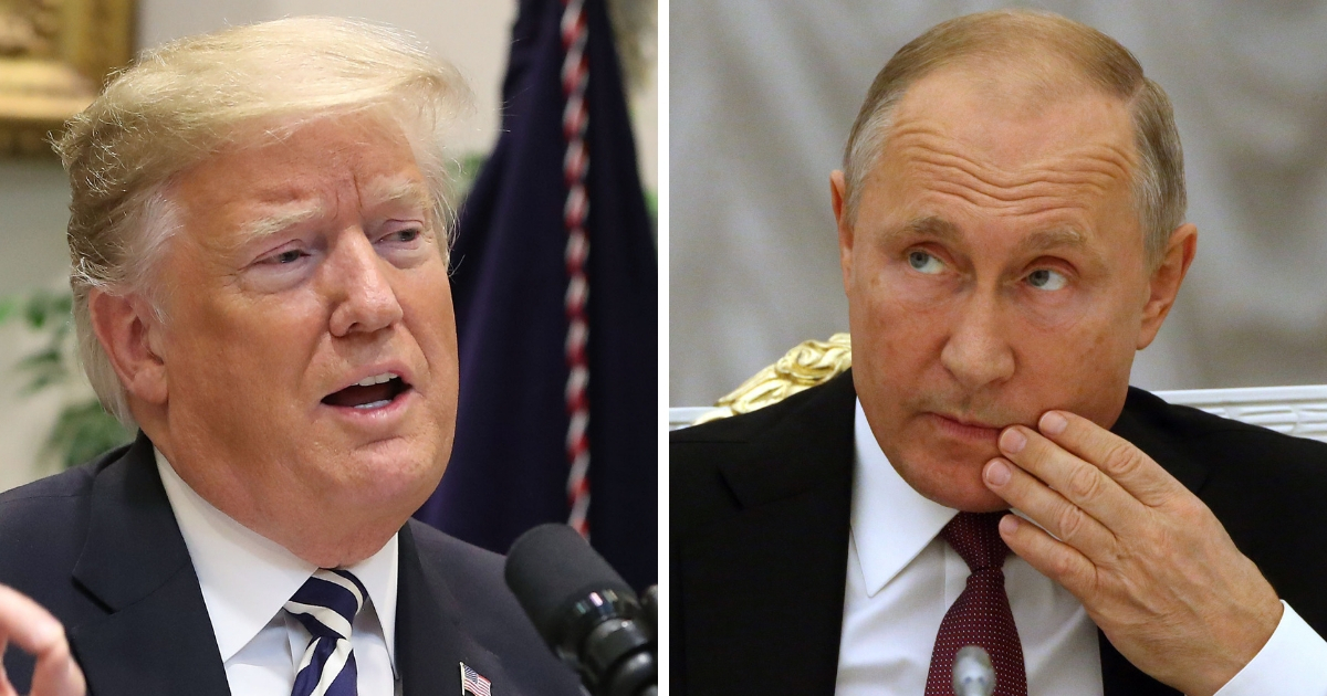 President Donald Trump, left, and Russian President Vladimir Putin