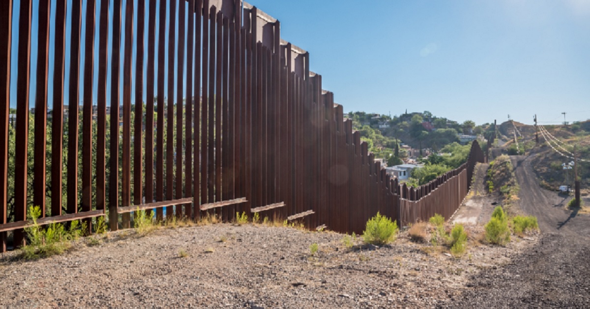 A section of the U.S.-Mexican border near Nogales, Arizona.