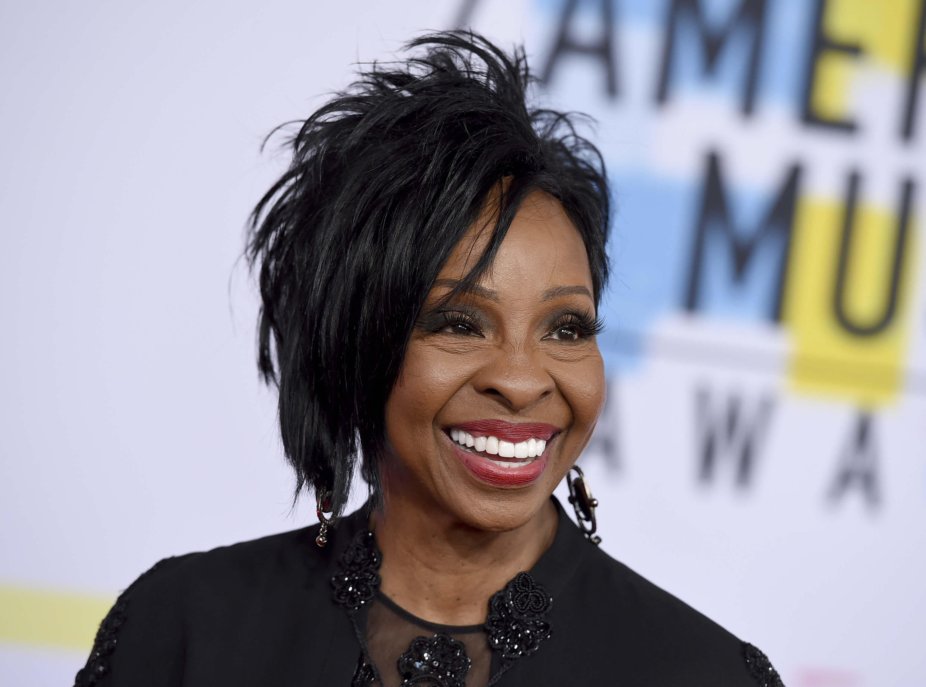 Gladys Knight arrives at the American Music Awards in Los Angeles on Oct. 9, 2018.