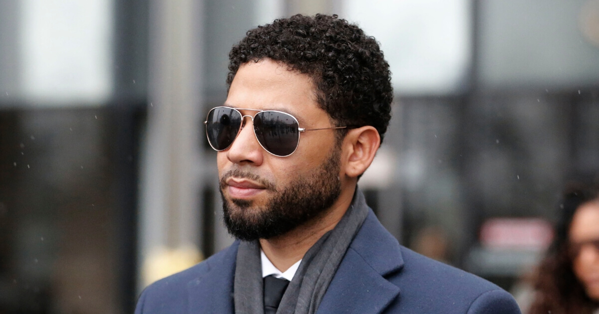 Actor Jussie Smollett leaves Leighton Criminal Courthouse after his court appearance on March 14, 2019, in Chicago, Illinois.