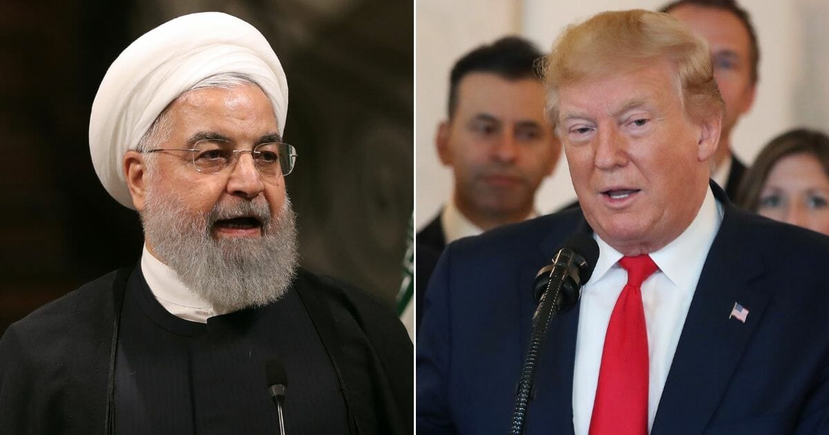 Iranian President Hassan Rouhani; U.S. President Donald Trump