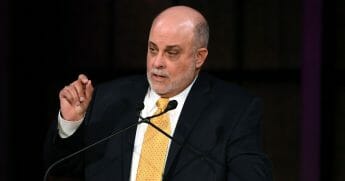 Inductee Mark Levin speaks on stage during the Radio Hall of Fame 2018 induction ceremony at Guastavino’s on Nov. 15, 2018, in New York City.