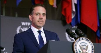 World Food Program USA Board Chairman Hunter Biden speaks at the World Food Program USA's Annual McGovern-Dole Leadership Award Ceremony at Organization of American States on April 12, 2016, in Washington, D.C.