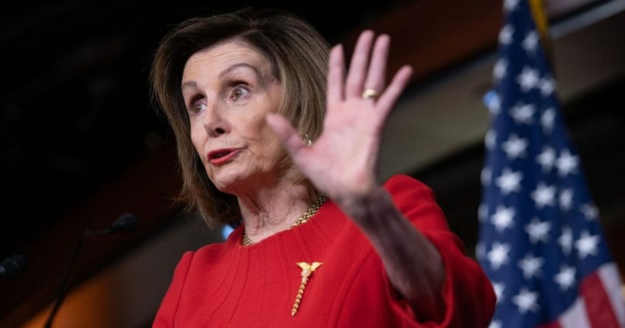 Speaker of the House Nancy Pelosi holds a media conference on Capitol Hill in Washington, D.C., on Dec. 19, 2019.