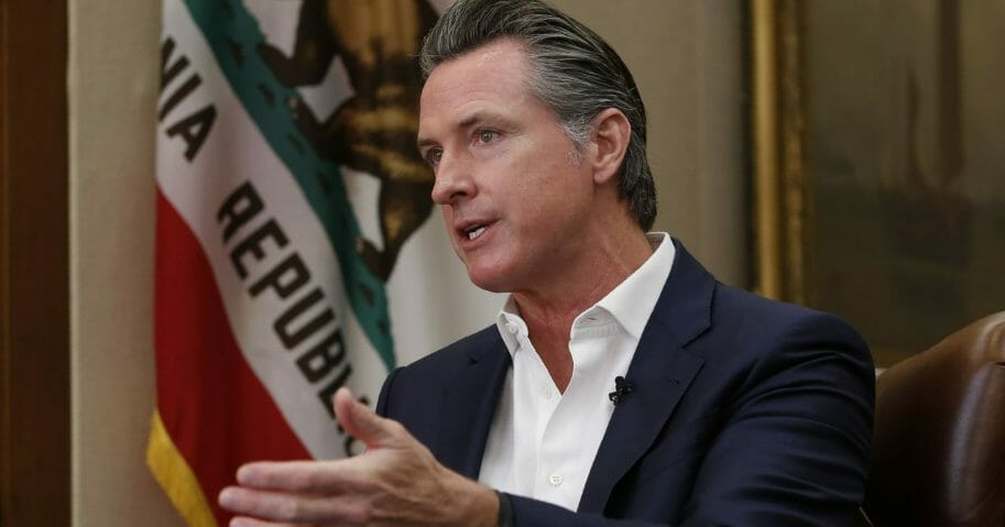 California Gov. Gavin Newsom speaks during an interview Oct. 8, 2019, in Sacramento.