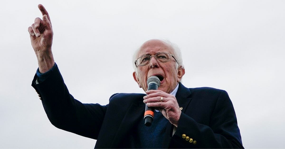 Democratic presidential candidate Sen. Bernie Sanders of Vermont speaks during a campaign rally at Vic Mathias Shores Park in Austin, Texas, on Feb. 23, 2020.