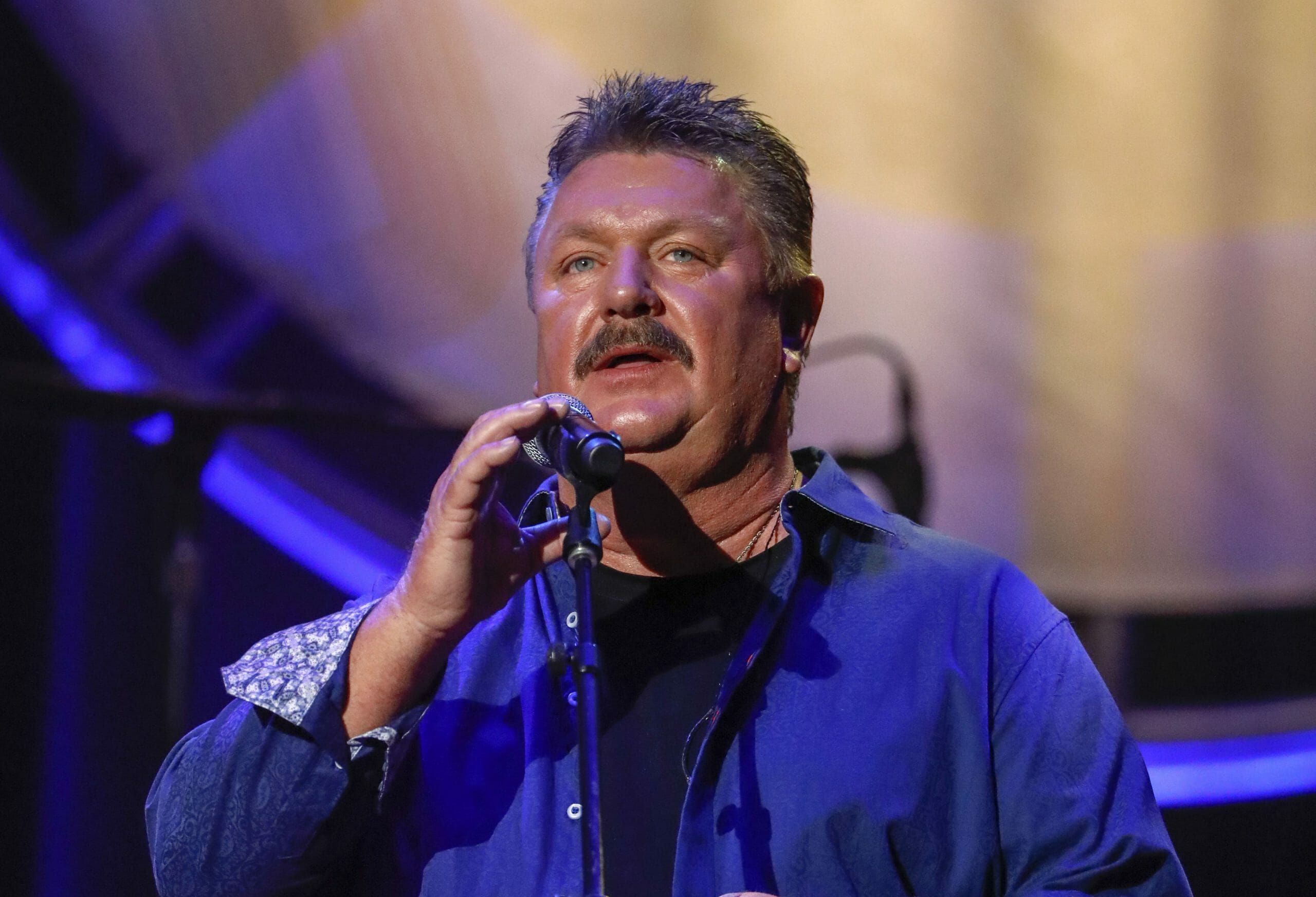 An Aug. 22, 2018 file photo shows Joe Diffie performing at the 12th annual ACM Honors in Nashville, Tennessee.