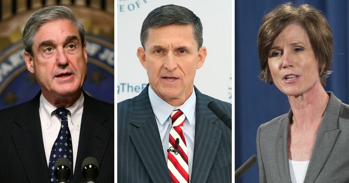 From left: Former special counsel Robert Mueller; former National Security Advisor Michael Flynn; former acting Attorney General Sally Yates. left, fo