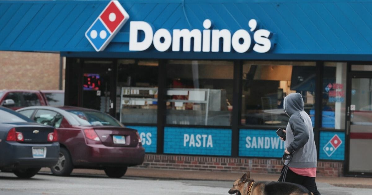 A Domino's franchise is pictured in a 2017 file photo from Chicago.