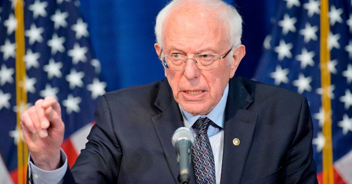 Vermont Sen. Bernie Sanders speaks in Burlington, Vermont, on March 11, 2020.