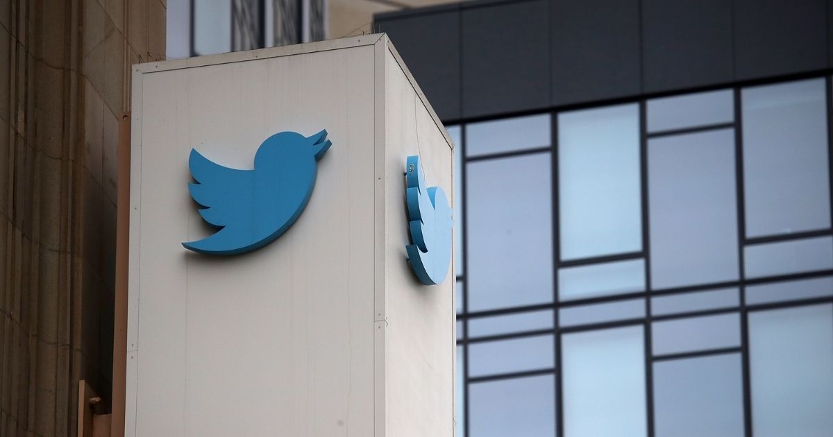 SAN FRANCISCO, CA - JULY 26: A sign is posted on the exterior of Twitter headquarters on July 26, 2018 in San Francisco, California. Twitter is expected to announce strong second quarter earnings on Friday.
