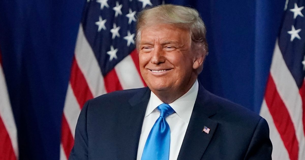 President Donald Trump speaks on the first day of the Republican National Convention at the Charlotte Convention Center on Aug. 24, 2020, in Charlotte, North Carolina.