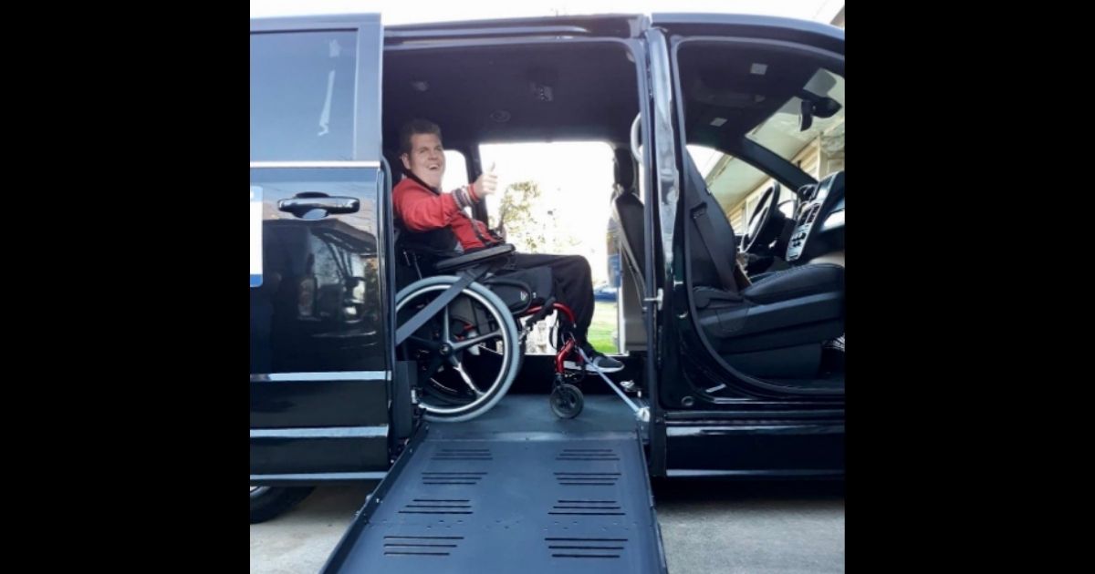 Jake Stitt, 17, shows off his new wheels gifted to him from Justin Timberlake.