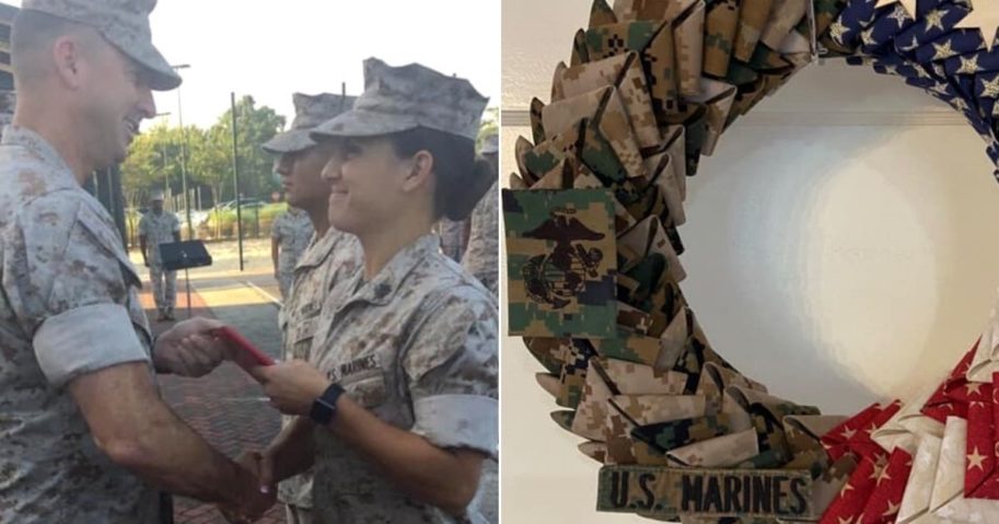 Staff Sergeant Completely Transforms Military Uniforms Into Patriotic Wreaths 1968