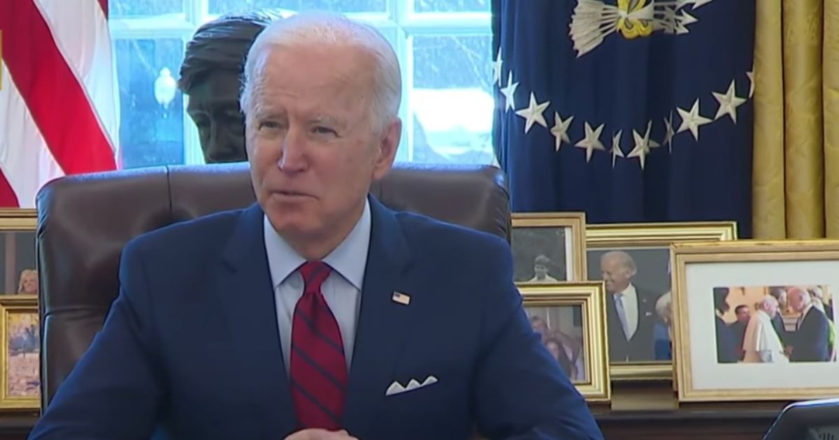Joe Biden had to consult his notecards before describing the second of two executive orders he was about to sign Thursday.