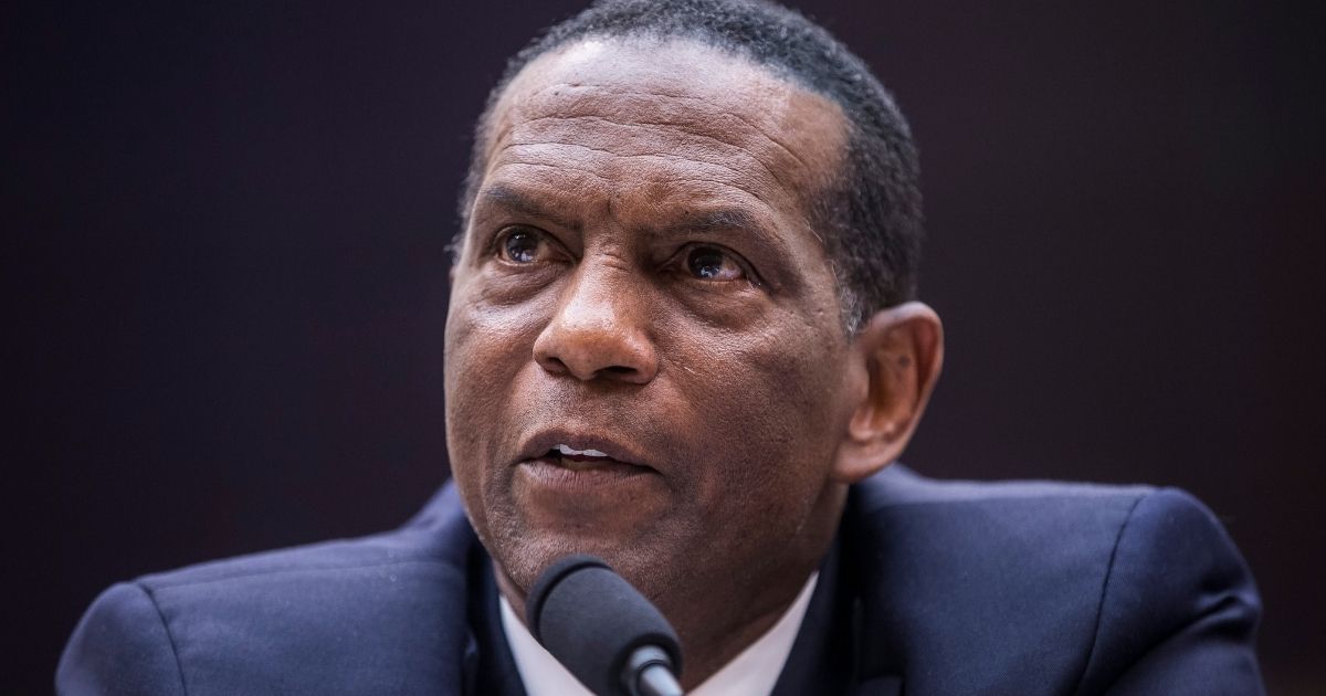 Former NFL player Burgess Owens testifies during a hearing on slavery reparations held by the House Judiciary subcommittee on the Constitution, civil rights and civil liberties on Capitol Hill in Washington on June 19, 2019.