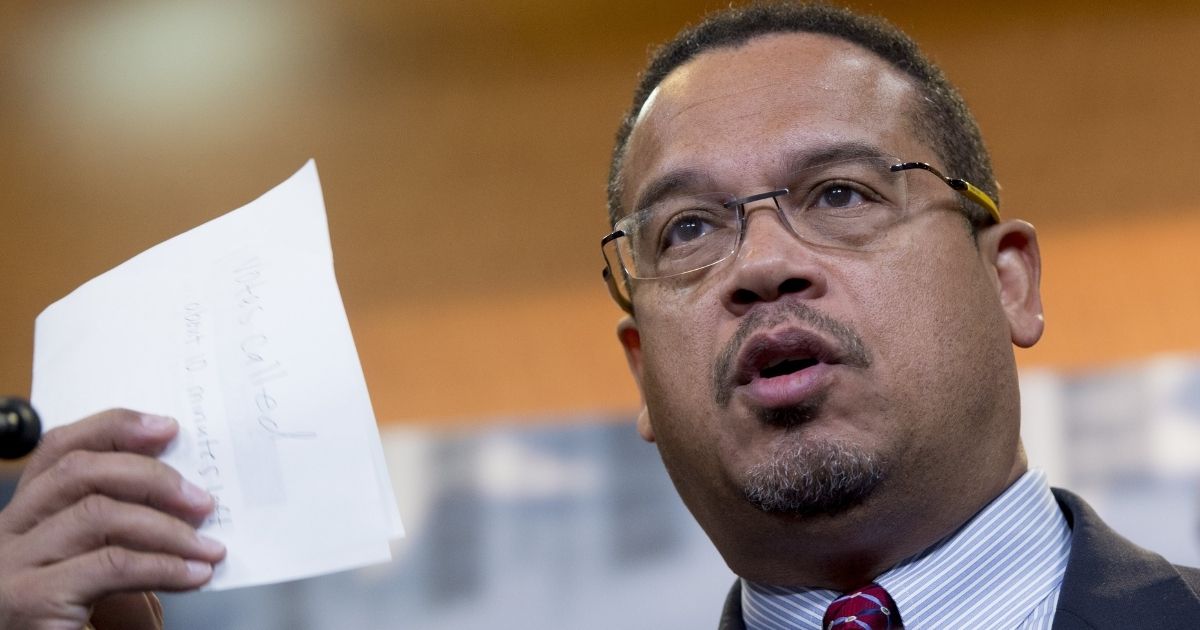 Minnesota Attorney General Keith Ellison attends a news conference with the Congressional Progressive Caucus on Capitol Hill in Washington, D.C., on Dec. 8, 2016.
