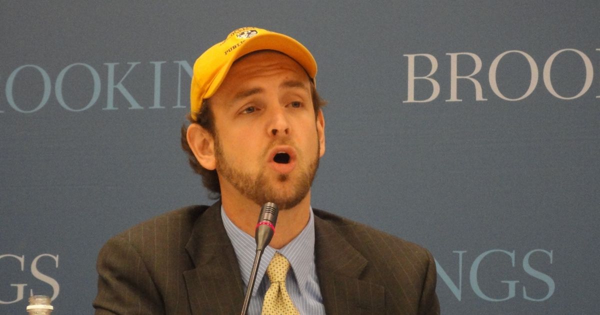 Seth Andrew of Democracy Prep Public Schools speaks at the Brookings Institution on Jan. 8, 2012.