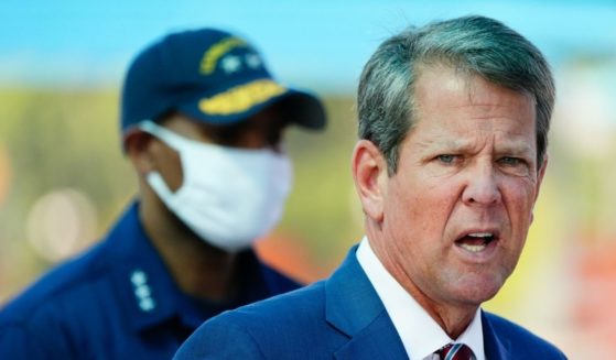 Georgia Gov. Brian Kemp speaks during a news conference announcing statewide expanded COVID testing on Aug. 10, 2020, in Atlanta.