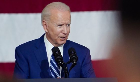 President Joe Biden speaks at Joint Base Langley-Eustis in Hampton, Virginia, on Friday.