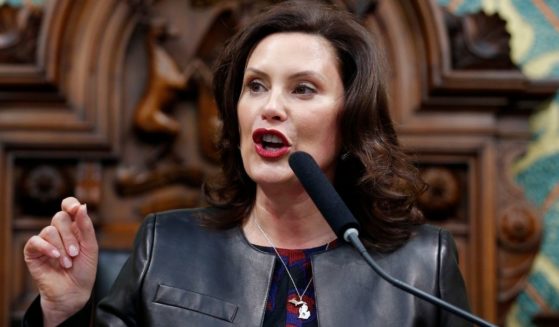 Michigan Gov. Gretchen Whitmer delivers her State of the State address to a joint session of the House and Senate at the state Capitol in Lansing on Jan. 29, 2020.