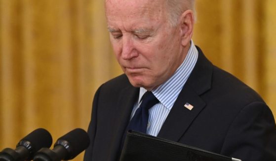 President Joe Biden speaks about the April jobs report in the East Room of the White House in Washington, D.C., on Friday.