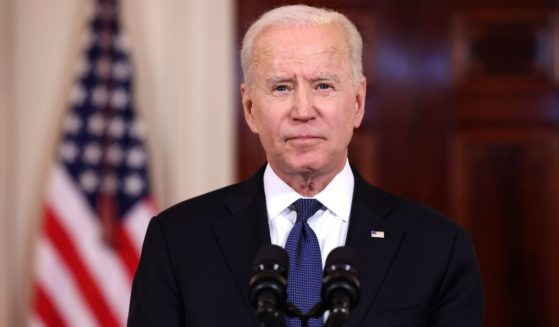 President Joe Biden delivers remarks on the conflict in the Middle East from Cross-Hall of the White House on May 20, 2021, in Washington, D.C.