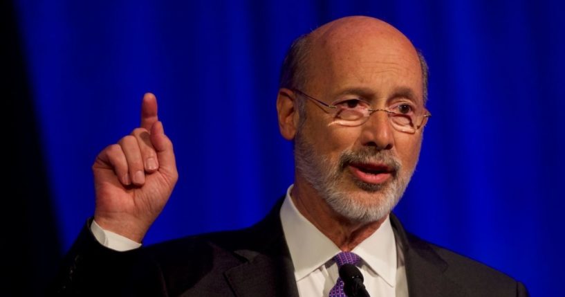 Pennsylvania Gov. Tom Wolf speaks at the Independence Dinner on Nov. 1, 2019, in Philadelphia.