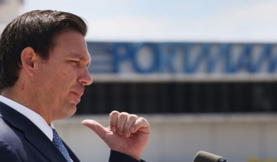 Florida Gov. Ron DeSantis speaks to the media during a press conference on April 08, in Miami, Florida.