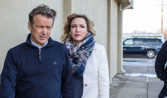 Kentucky Sen. Rand Paul and his wife, Kelley, are pictured in a file photo from 2016.