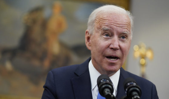 President Joe Biden speaks in the Roosevelt Room of the White House in Washington, D.C., on May 13, 2021.