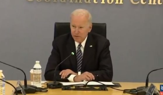 President Joe Biden delivers remarks Monday at Federal Emergency Management Agency headquarters in Washington.