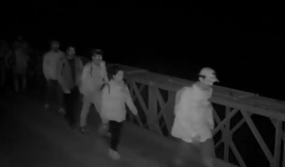 An exclusive video released by the Republican Study Committee ahead of former President Donald Trump's visit to the nation's southern border revealed numerous illegal immigrants walking into America without being stopped.