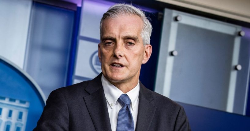 Secretary of Veterans Affairs Denis McDonough speaks during the daily media briefing in the Brady Press Briefing Room at the White House on March 4, 2021, in Washington, D.C.