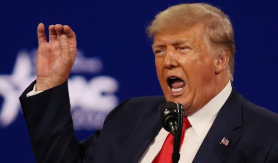 Former President Donald Trump addresses the Conservative Political Action Conference held in the Hyatt Regency on Feb. 28, 2021, in Orlando, Florida.