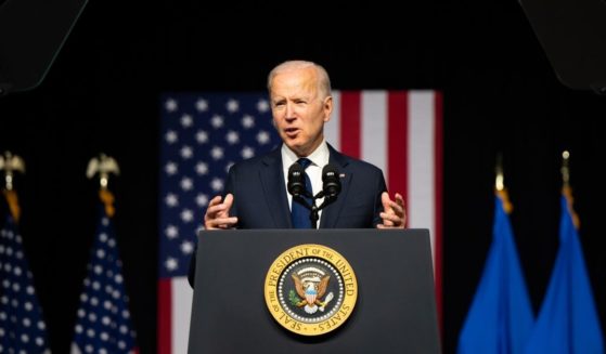 President Joe Biden speaks at a rally on Tuesday in Tulsa, Oklahoma.
