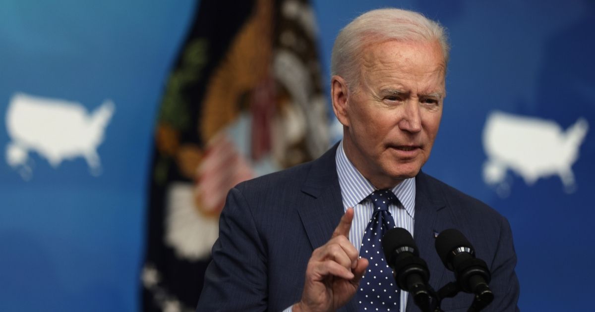 President Joe Biden speaks during an event in the South Court Auditorium of the White House in Washington, D.C., on Wednesday.