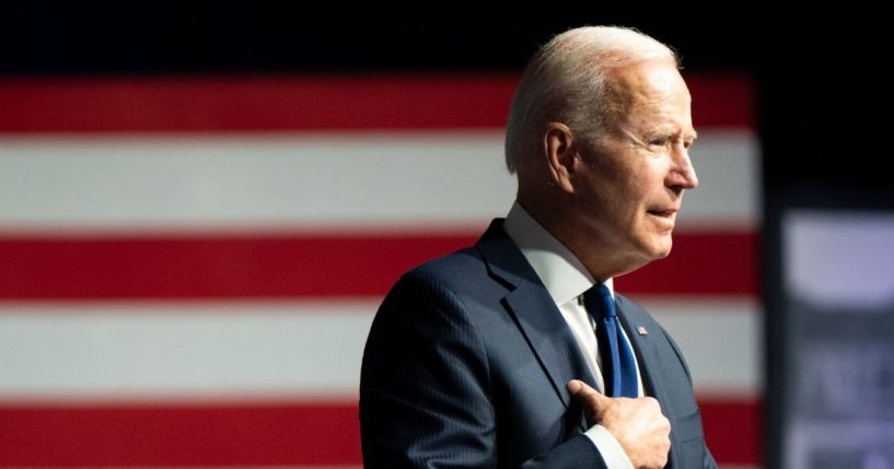 President Joe Biden speaks at a rally during commemorations of the 100th anniversary of the Tulsa Race Massacre on Tuesday in Tulsa, Oklahoma.