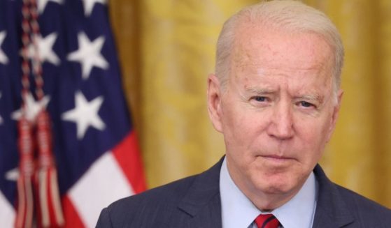 President Joe Biden delivers remarks on the Senate's infrastructure deal at the White House in Washington, D.C., on Thursday.