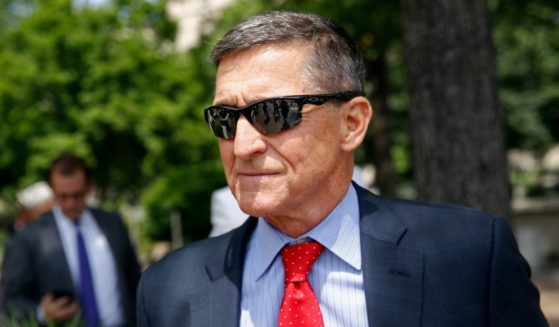 Michael Flynn, then-President Donald Trump's former national security advisor, departs a federal courthouse after a hearing on June 24, 2019, in Washington, D.C.