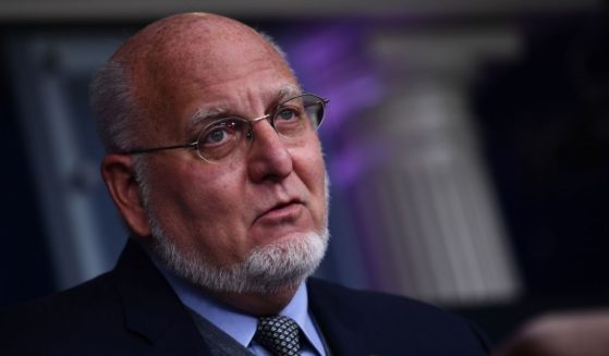 Robert Redfield speaks during a news briefing at the White House on Nov. 19, 2020.